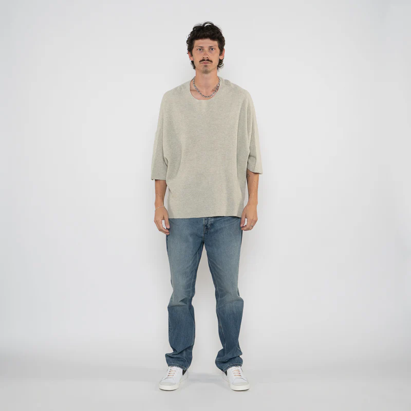 Fear Of God Essentials Waffle Tee - Heather Stone