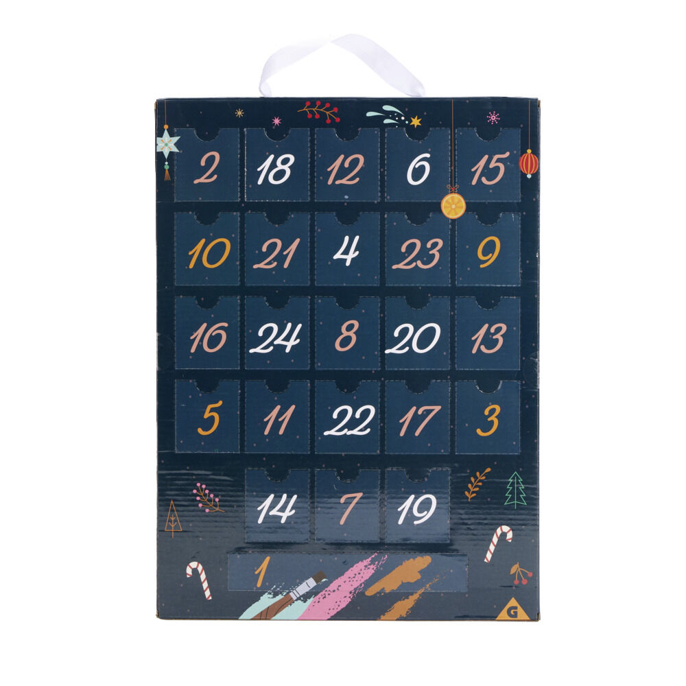 Calendrier de l'avent suspension à peindre