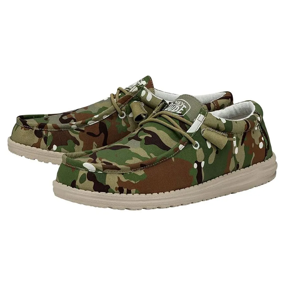 Hey Dude Wally Camouflage boat shoes