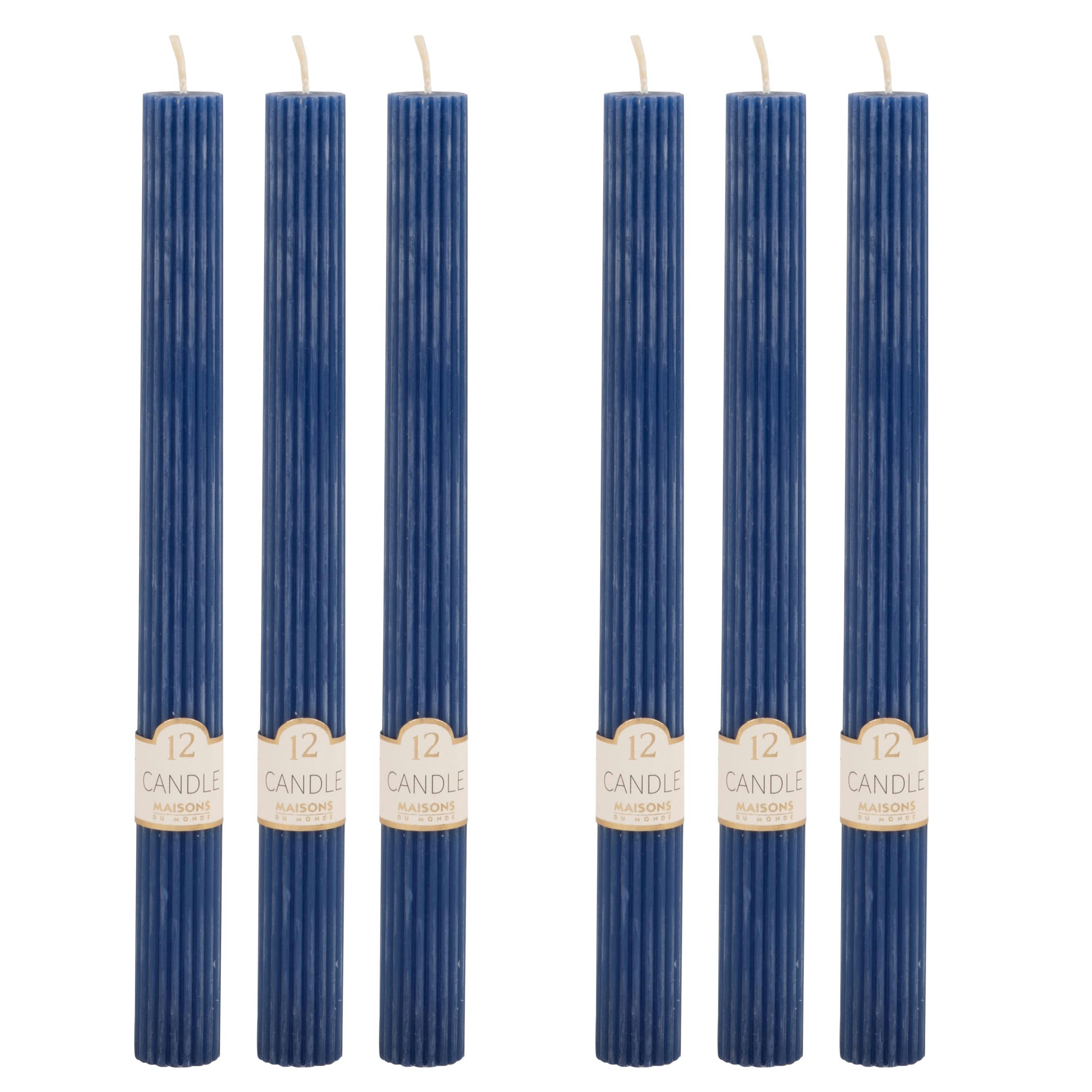 COLORAMA - Bougie longue bleue H24