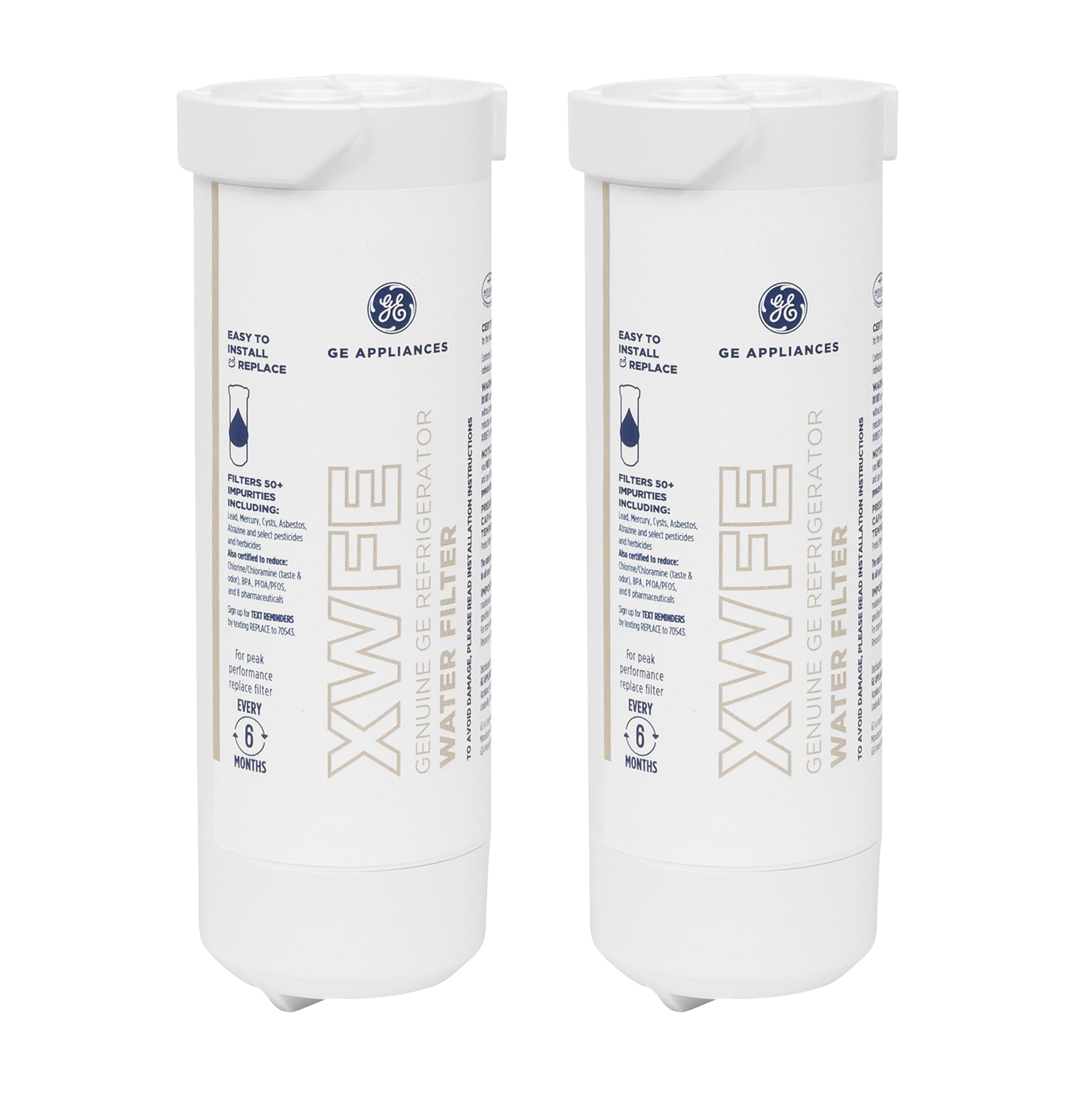 GE XWFE Refrigerator Water Filter - Lead & Impurities Reduction