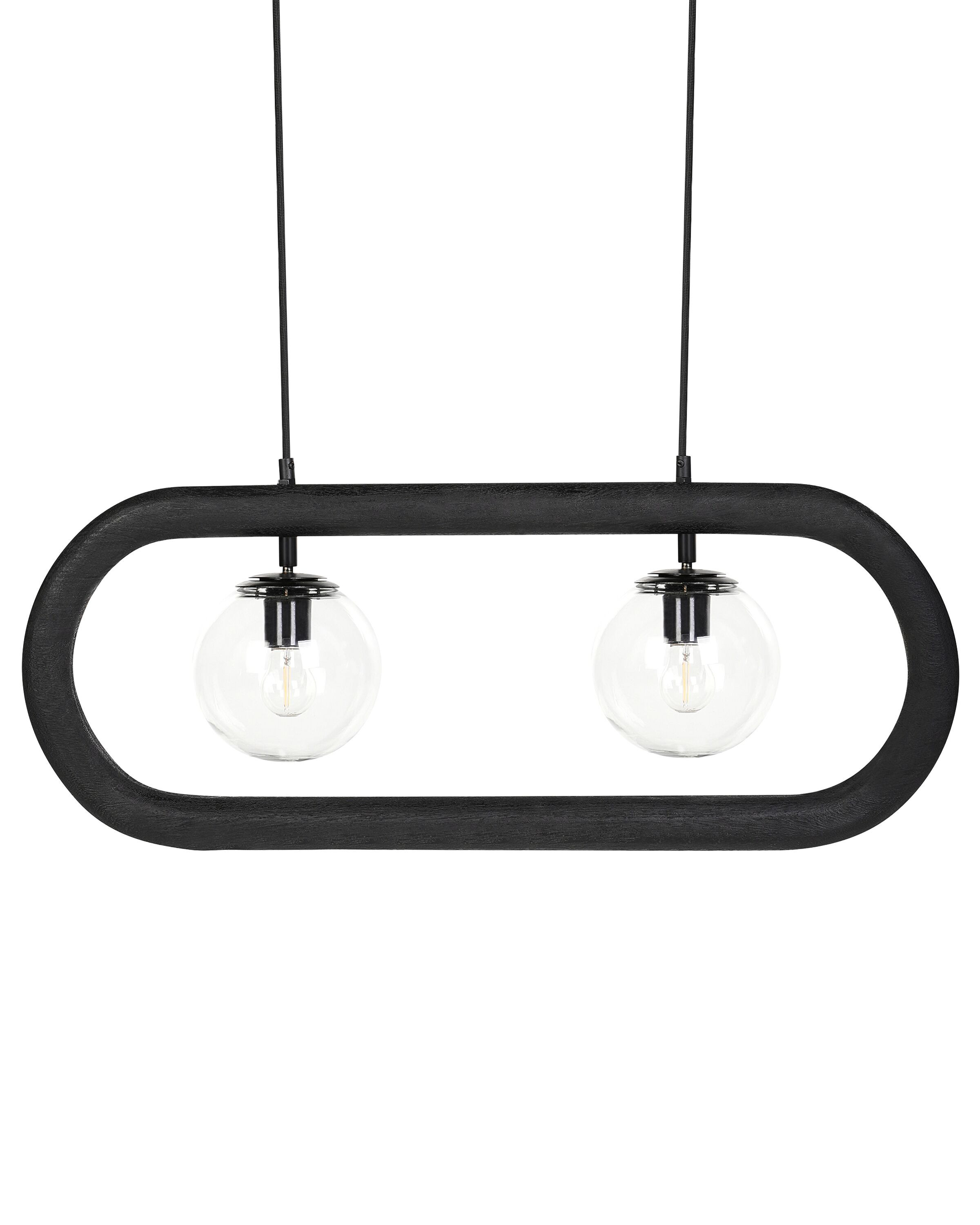 Lampa wisząca sufitowa ręcznie robiona czarna