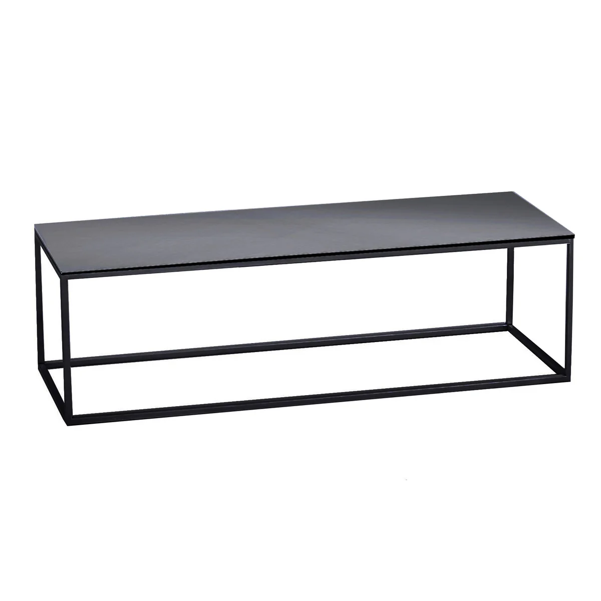 Hans Hansen - Less H 17 Media-Bank, schwarz / Glas schwarz