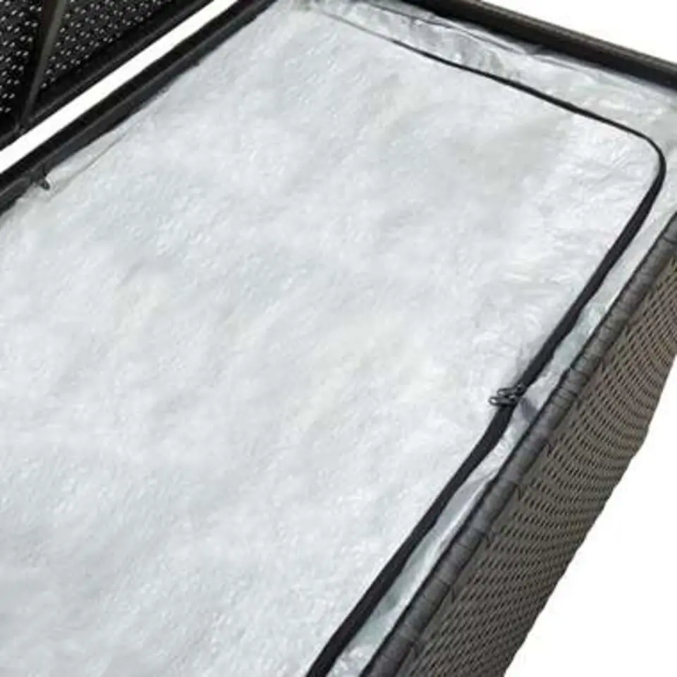 vidaXL - Opbergcontainer Voor Buiten - Zwart - Poly rattan - 100 x 50 x 50 cm