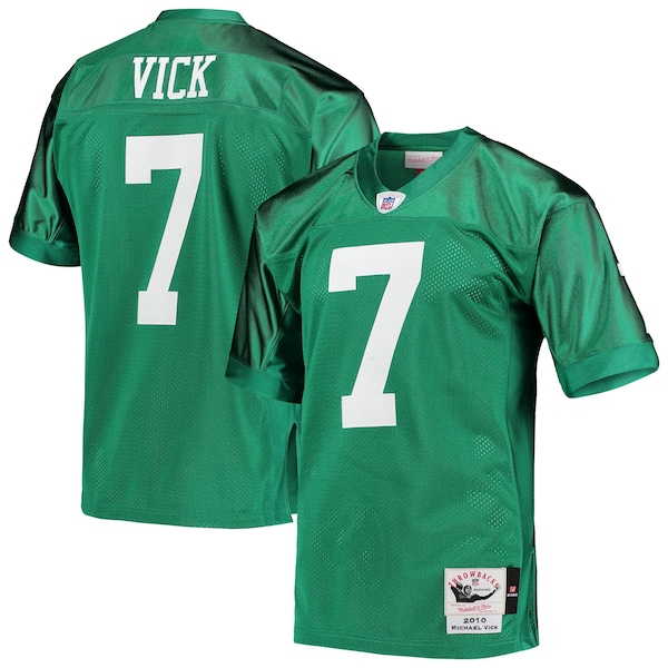 Michael Vick Philadelphia Eagles 2010 Authentic Throwback Retired Player Jersey - Kelly Green