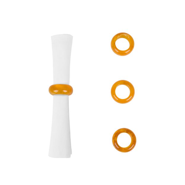 ARGOLA PARA GUARDANAPO CONJUNTO COM 4 PEÇAS ANNULUS