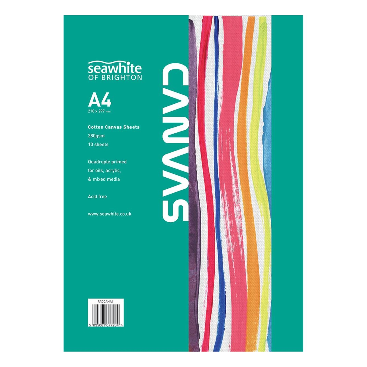 Seawhite Cotton Canvas Paper Pad A4 10 Sheets