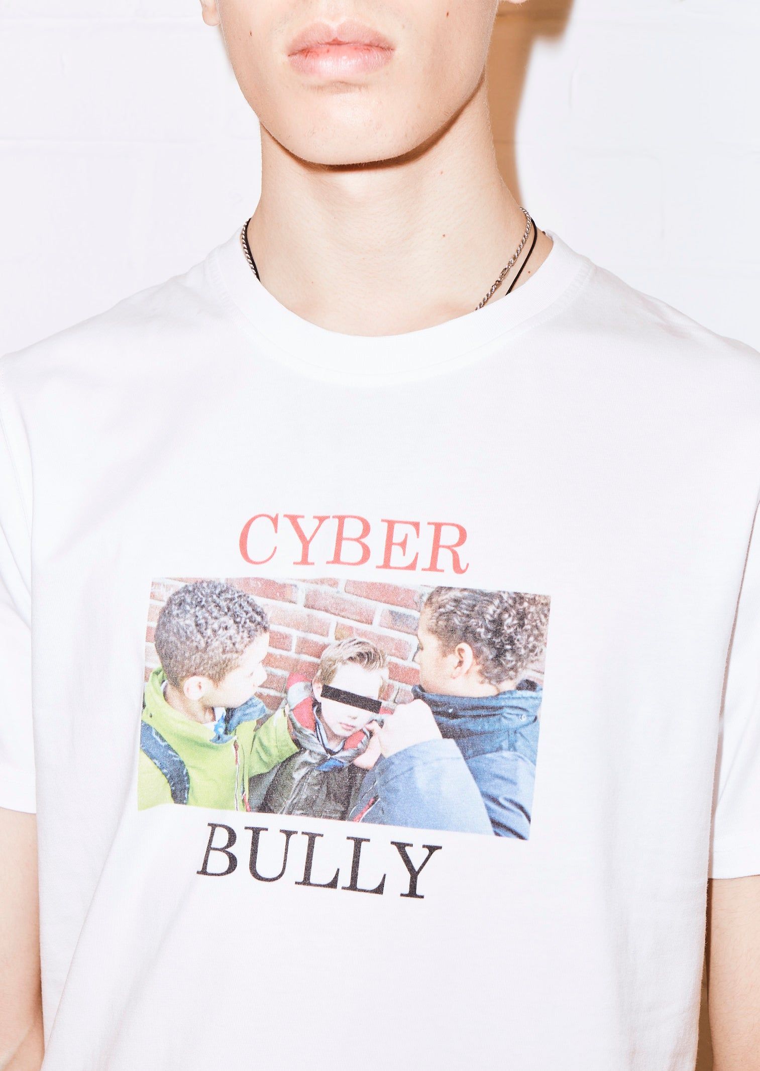 House of Holland Cyber Bully' White Tee