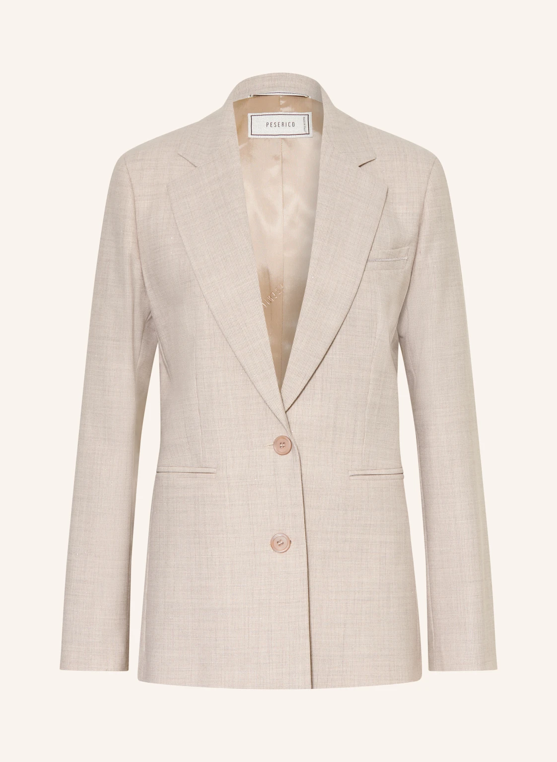 PESERICO Blazer mit Glitzergarn und Schmucksteinen