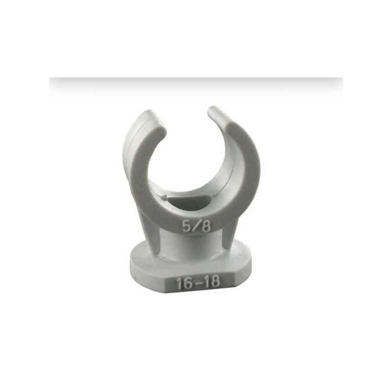 Attache trappe grise Ø 16 mm 20 pièces REDDY
