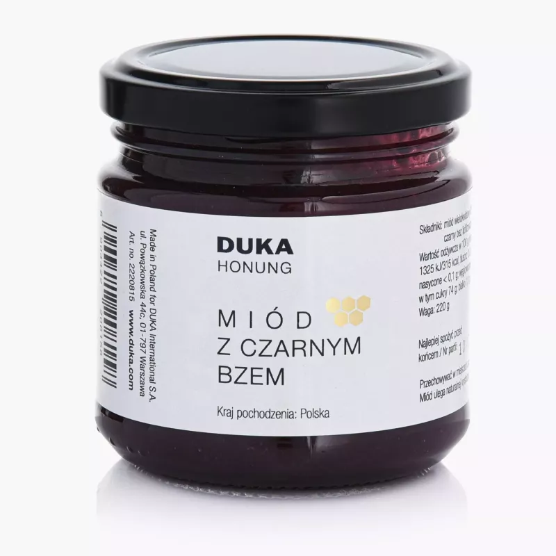 Miód z czarnym bzem DUKA HONUNG 220 g