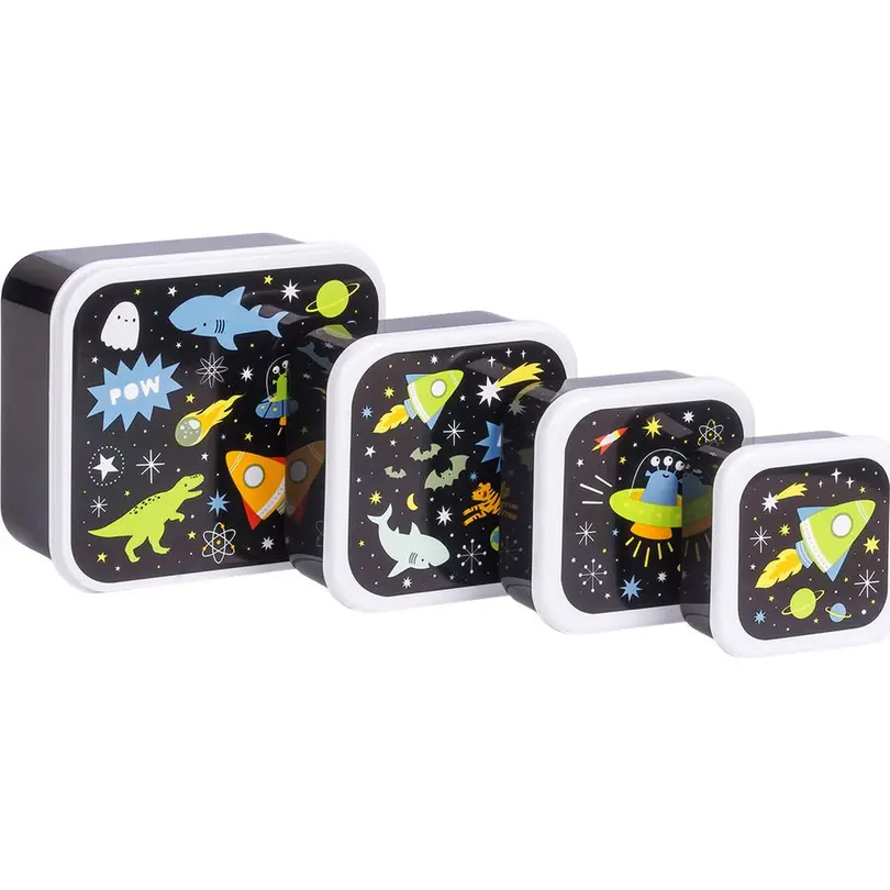 Lunch-Box 4er-Set Galaxie