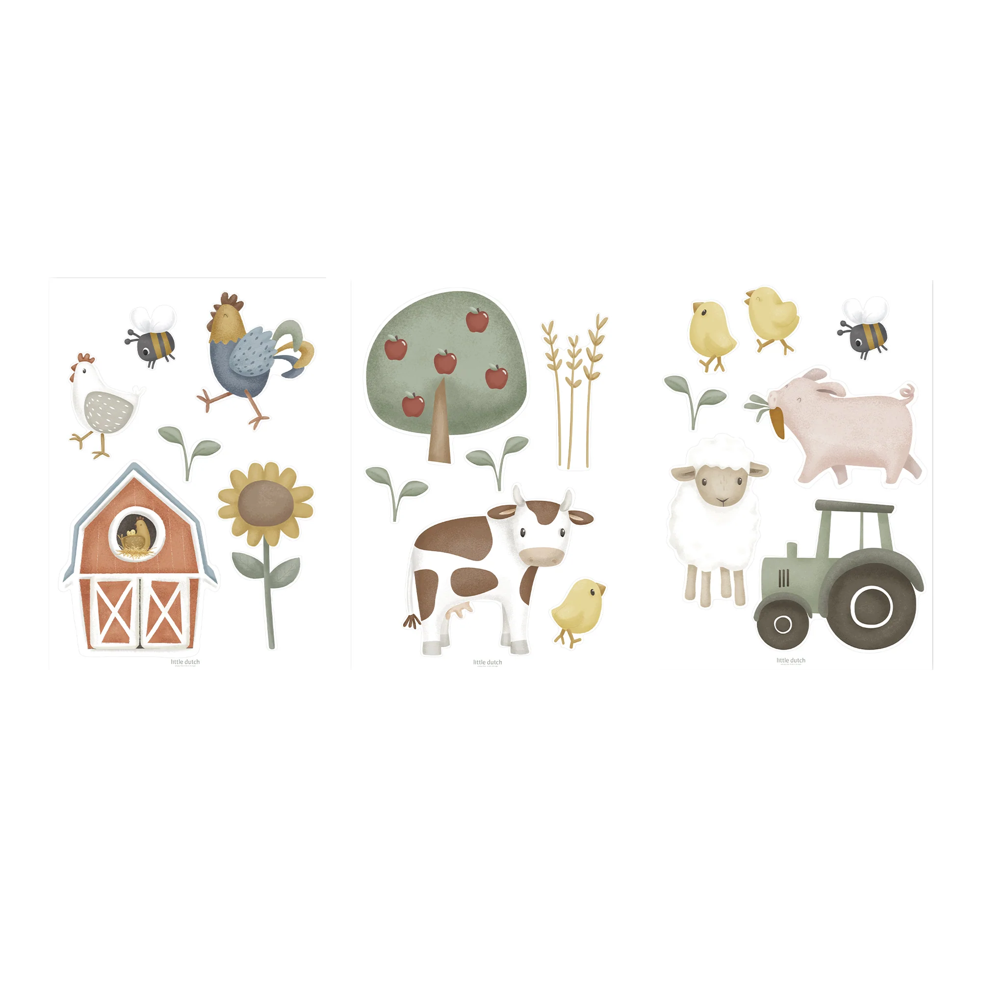 Little Dutch Sticker LITTLE FARM coloris multicolore