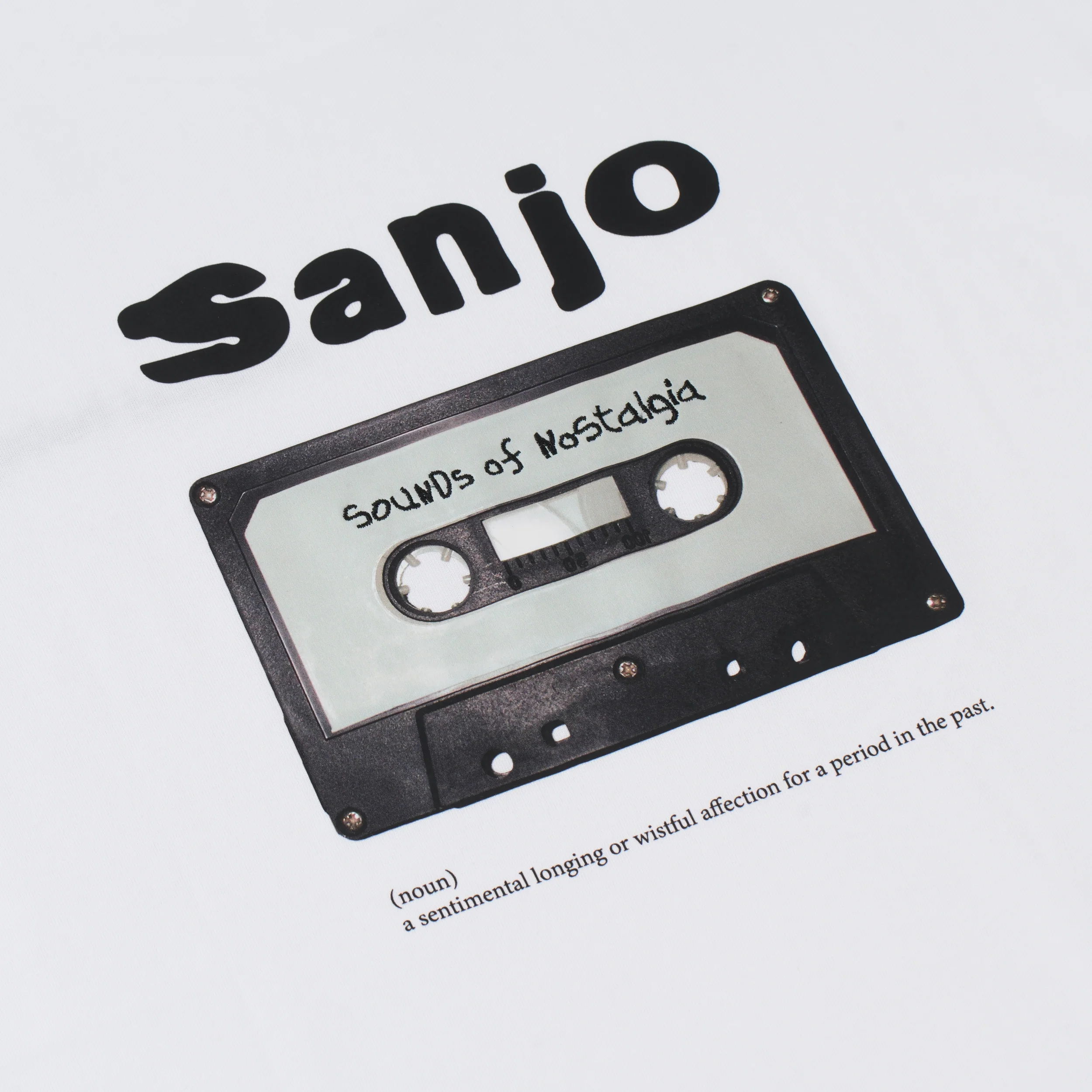 Sanjo Retro Sound T-shirt // White