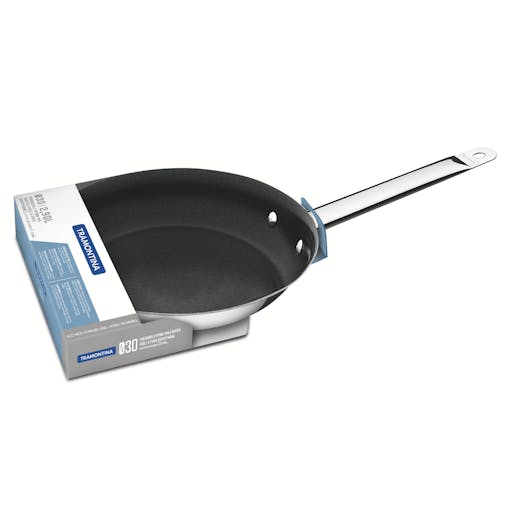 Professional Non-Stick Stainless Steel Frying Pan, 30cm, 2.9L