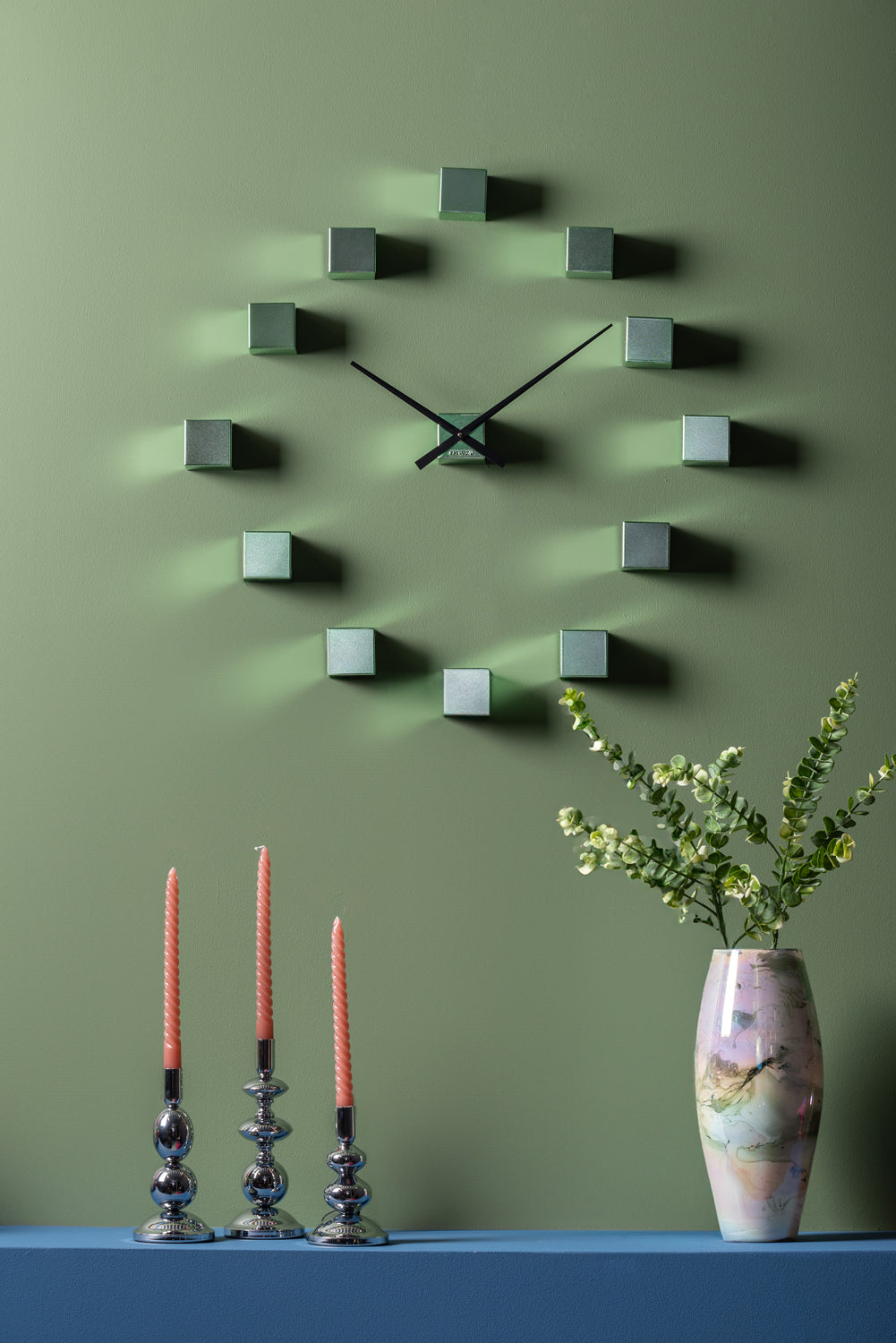 Karlsson - Wall Clock DIY Cubic Metallic