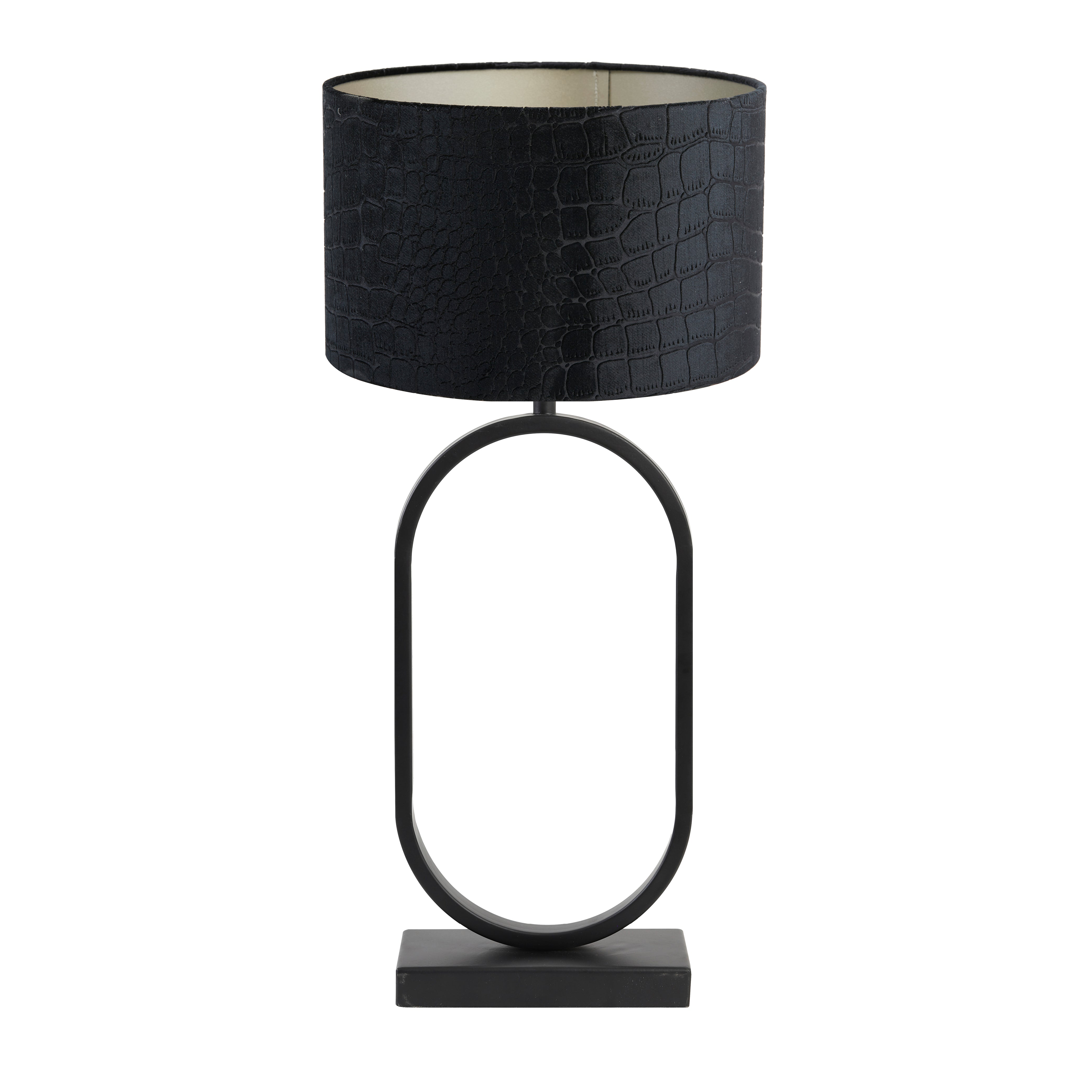 Light & Living tafellamp Jamiri/Praya - zwart, zwart - 30x30x67cm