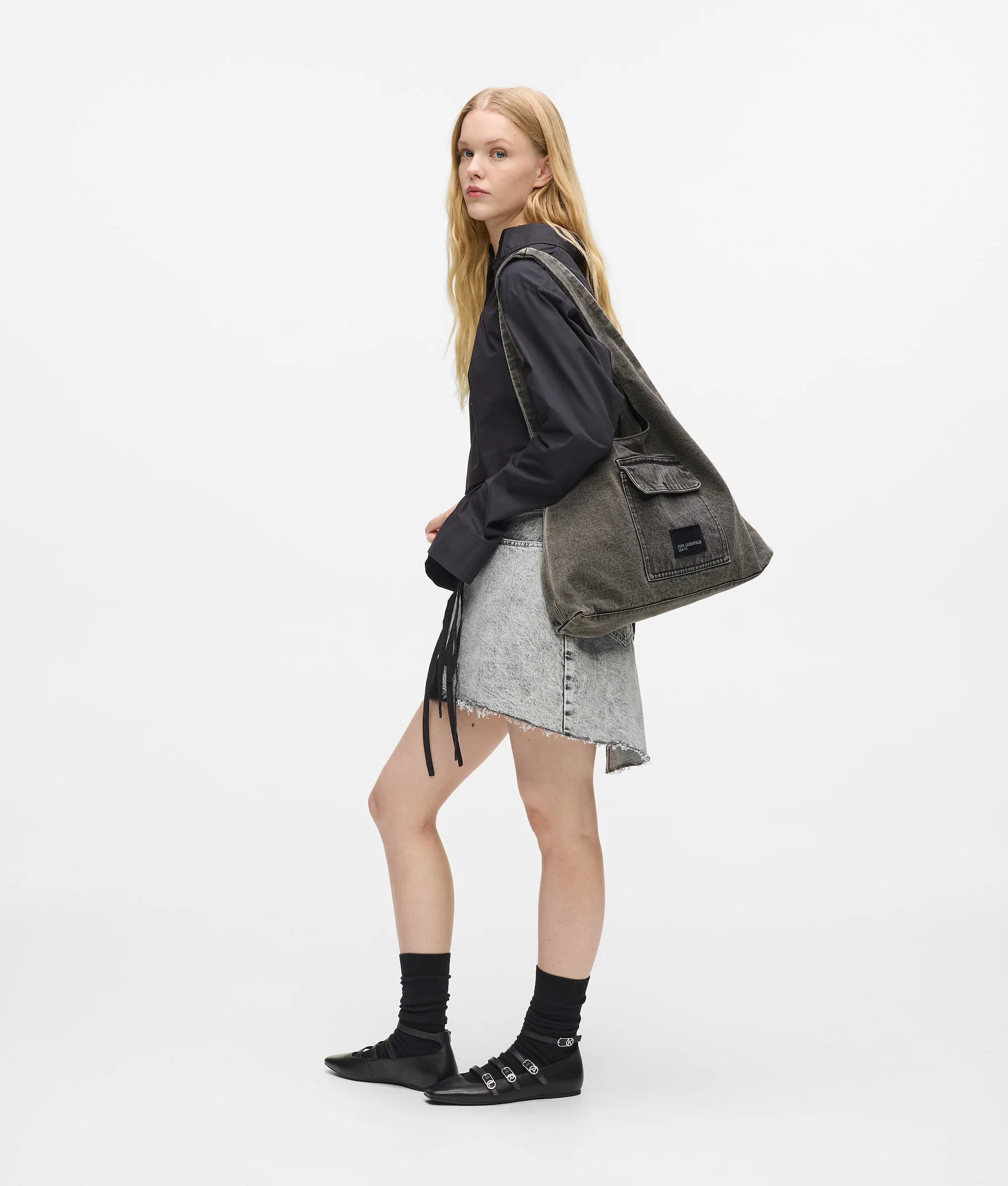 Cabas hobo en denim