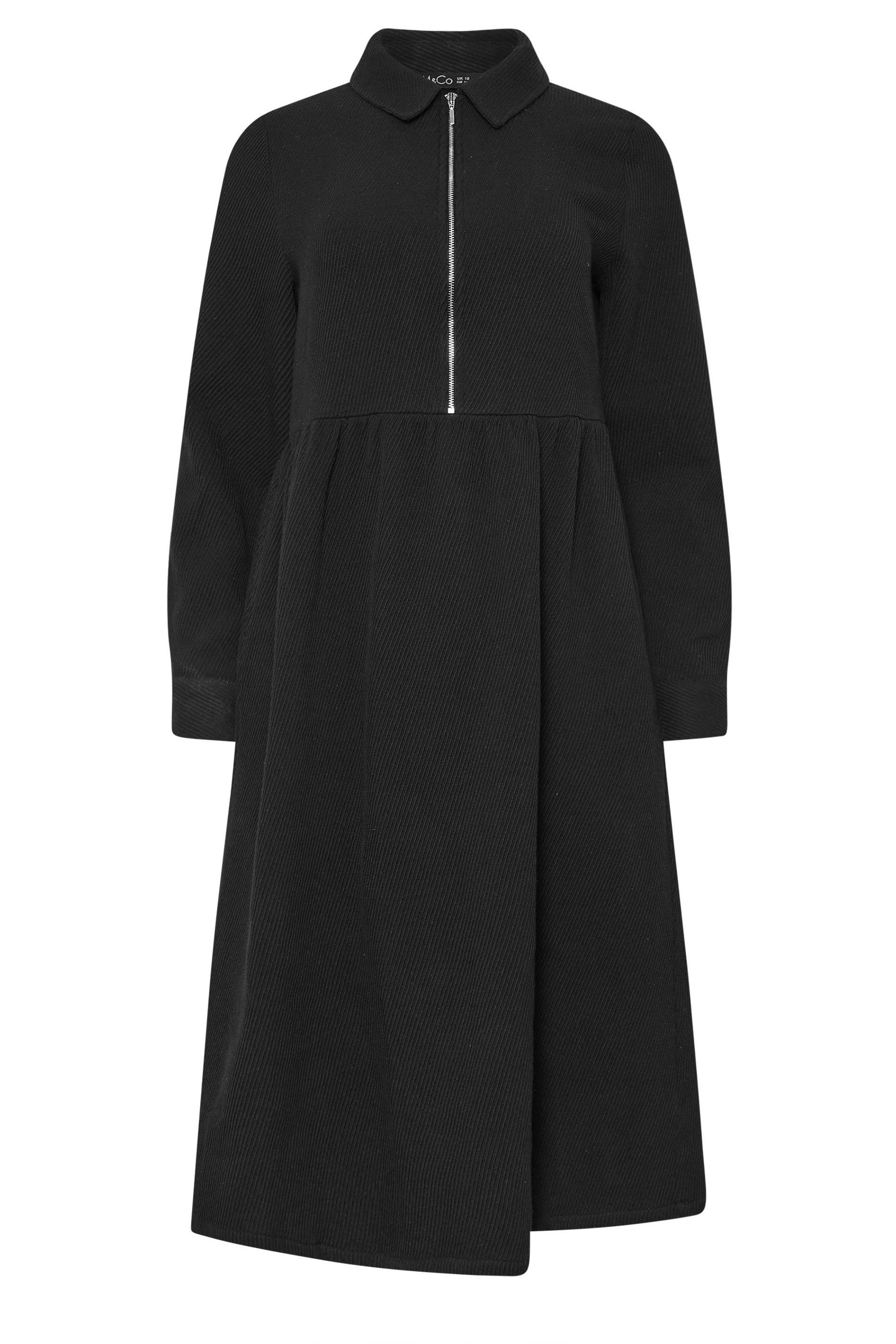 M&Co Zip Detail Twill Dress