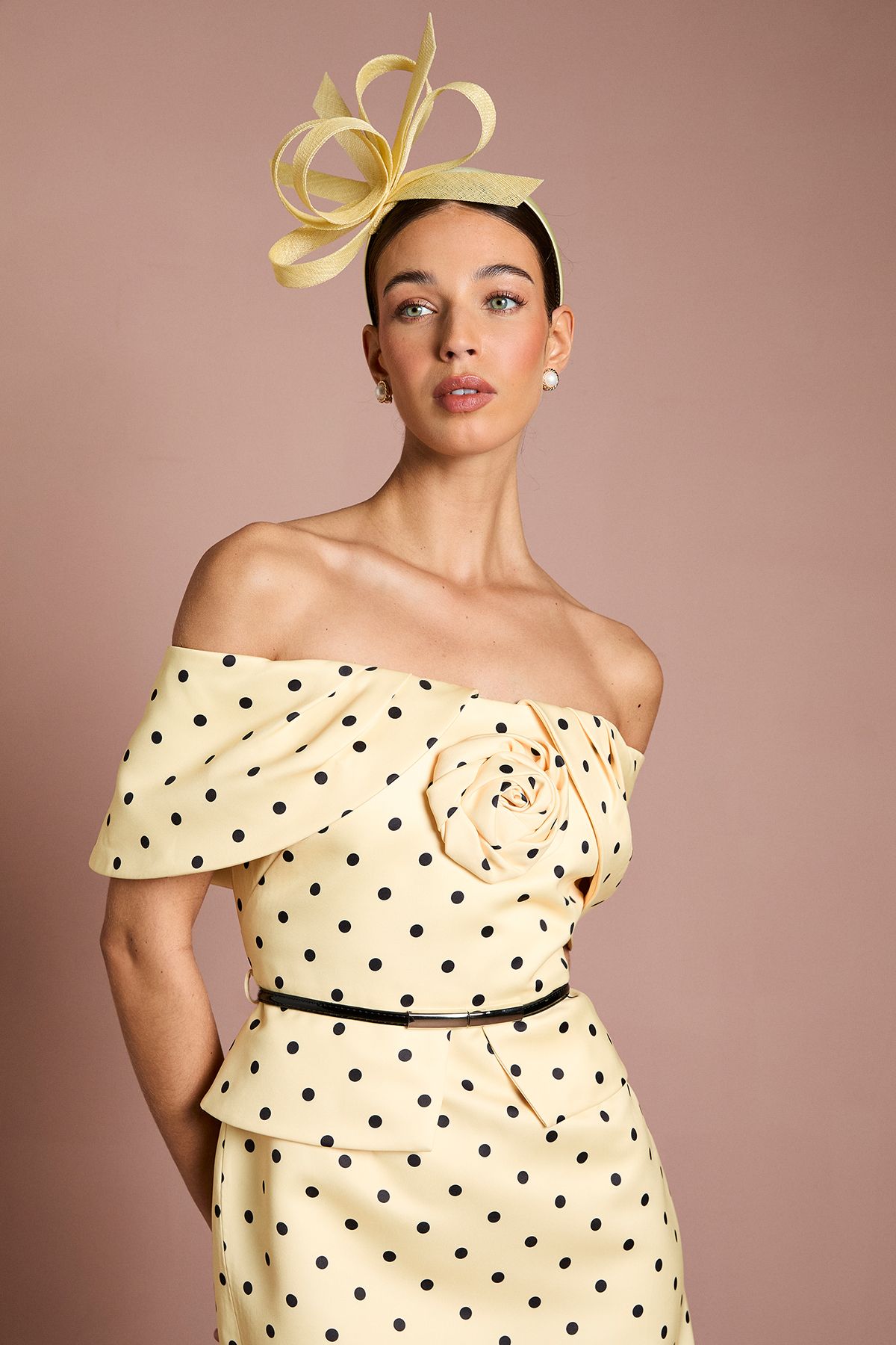 Coast Lisa Tan Loop Bow Fascinator