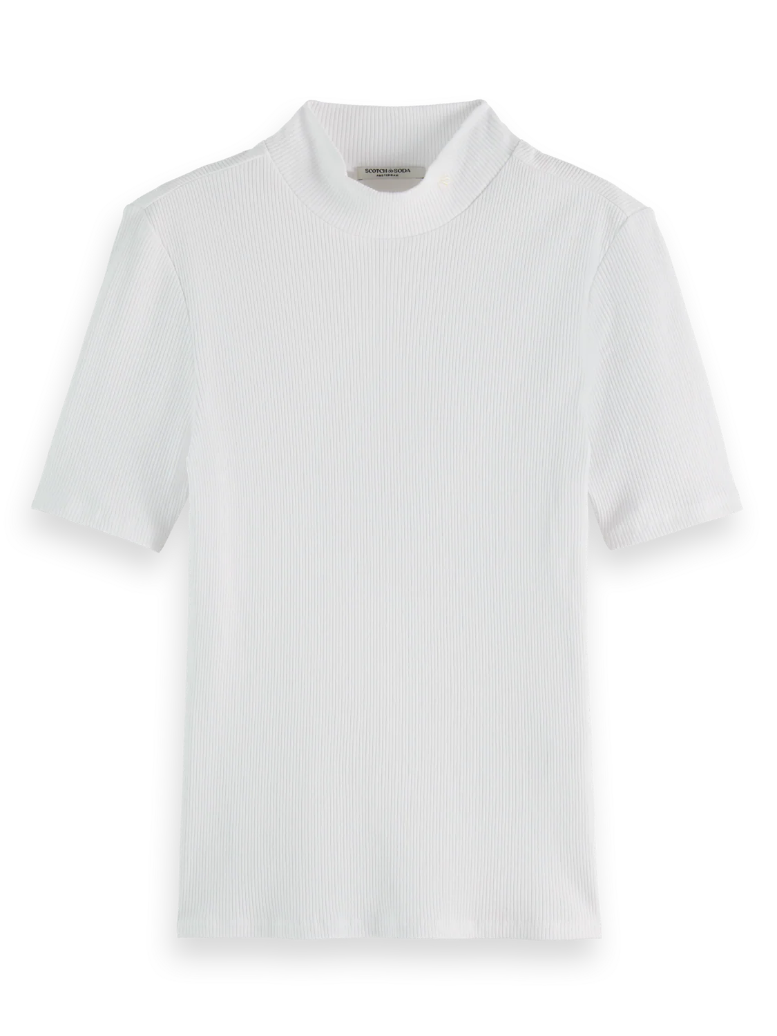 Essentials — Mock Neck Ribbed T-Shirt