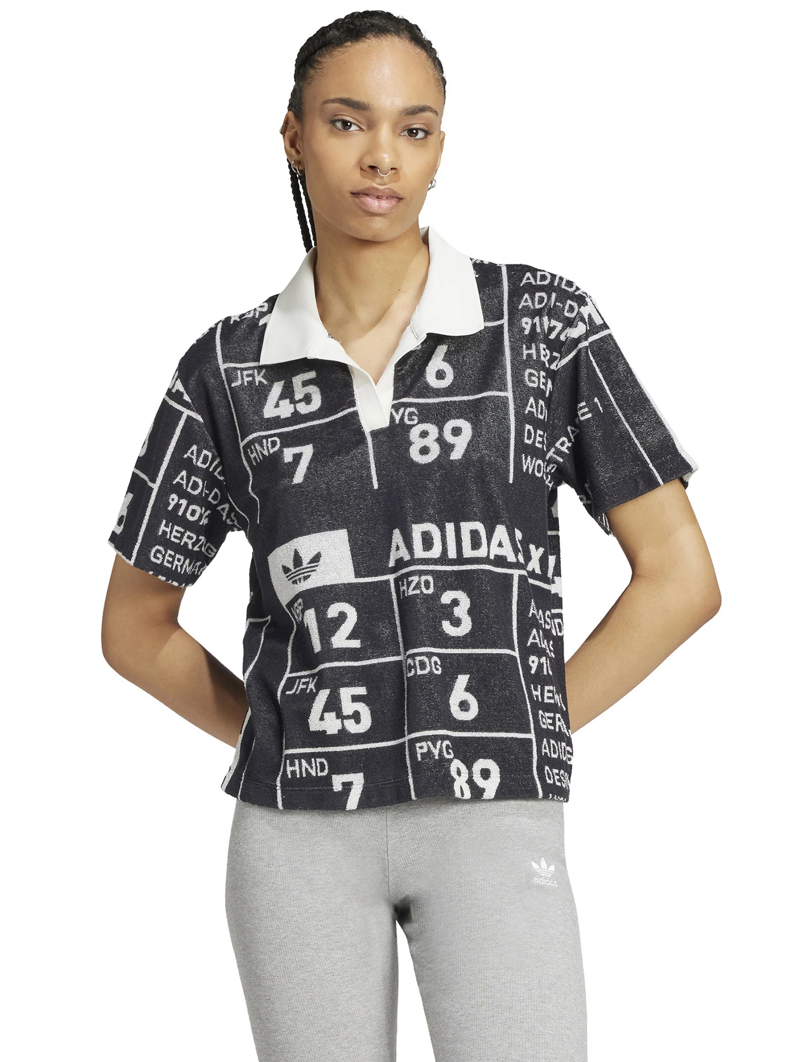 Kseniaschnaider Graphic Towel Polo Shirt