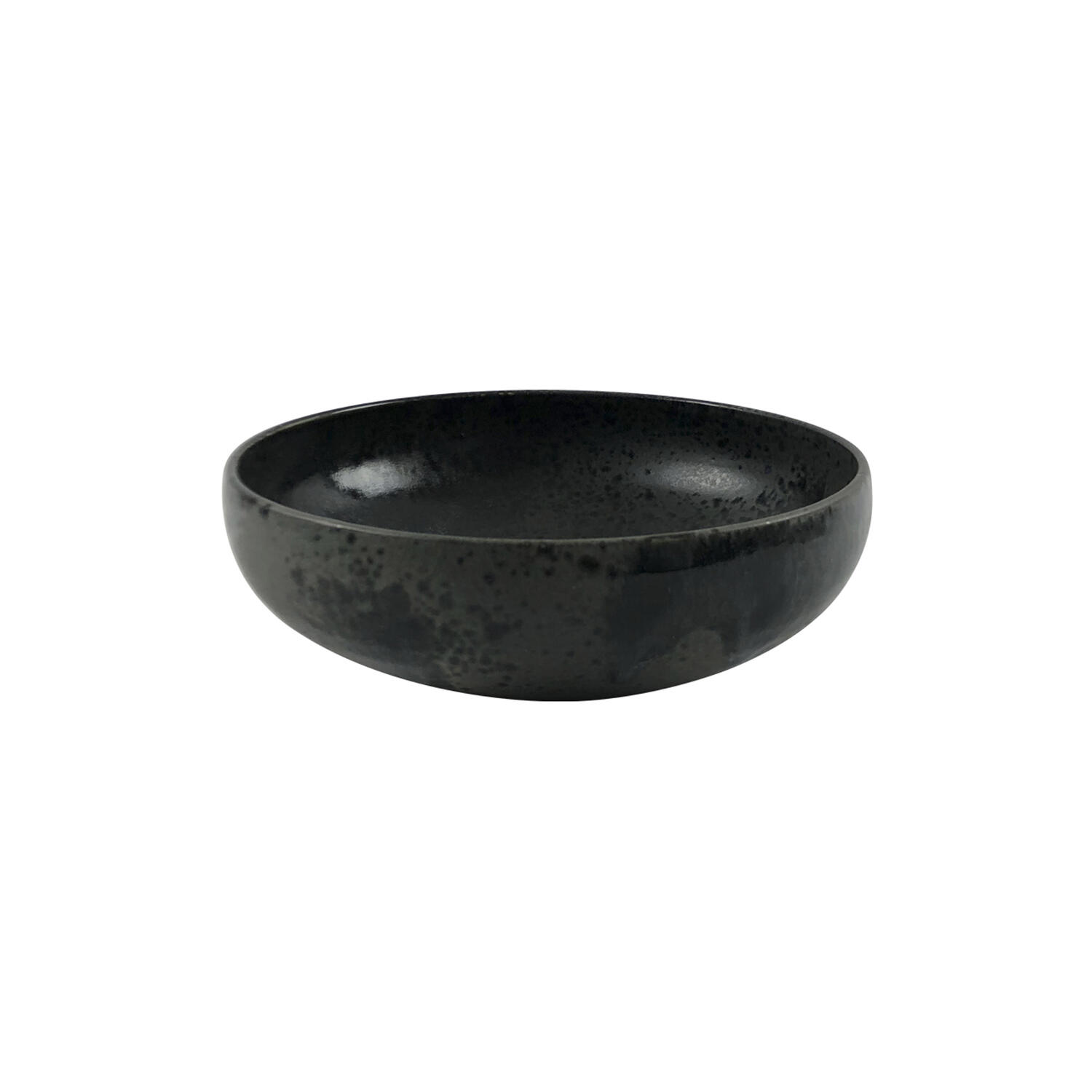 Sk&aring;l/dyb tallerken ø 18 cm, sort