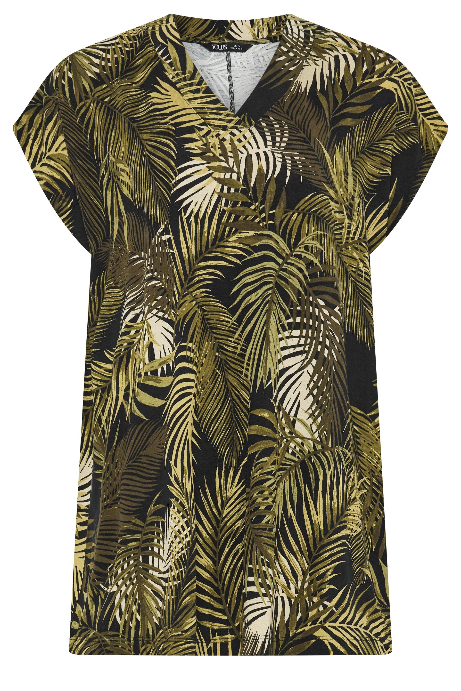 Yours Tropical Grown On Sleeve T-Shirt