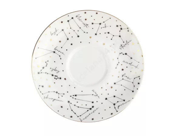 Komplet 2 filiżanek ze spodkiem 0,3 L (4 el) Bogucice - Zodiak White 1038