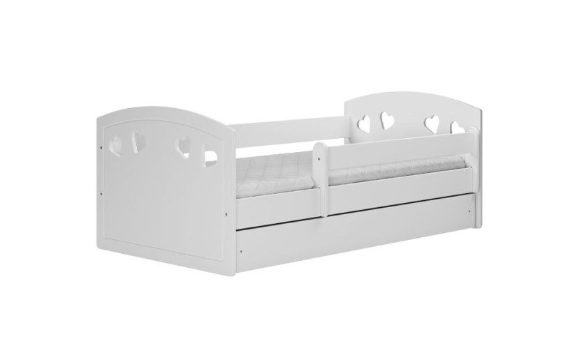 Łóżko dziecięce JULIA 140x80 białe bez szuflady/bez materaca