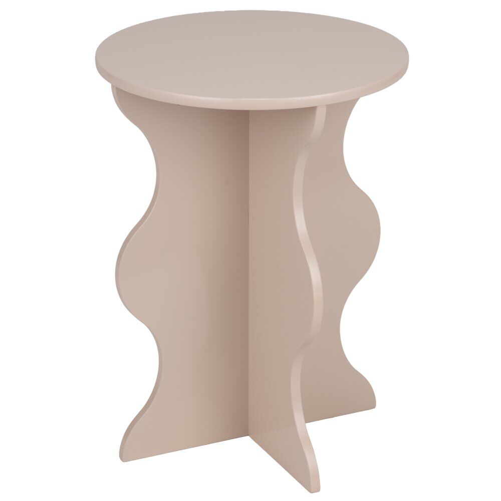 Bout de canapé Wave bois rose Ø35xH47cm
