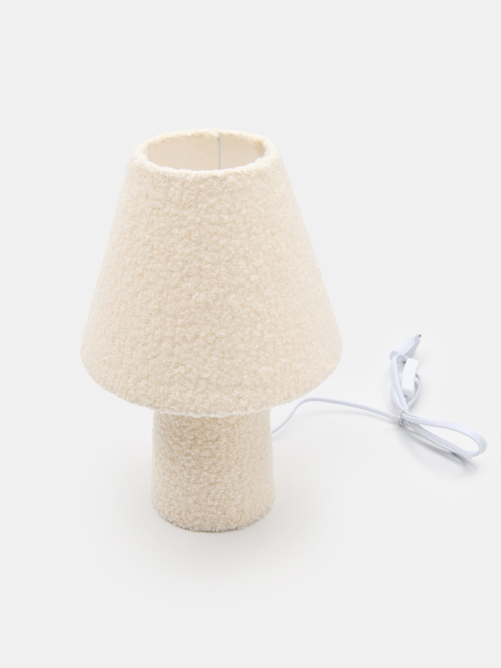 Lampa nocna LED z pluszowym wykończeniem