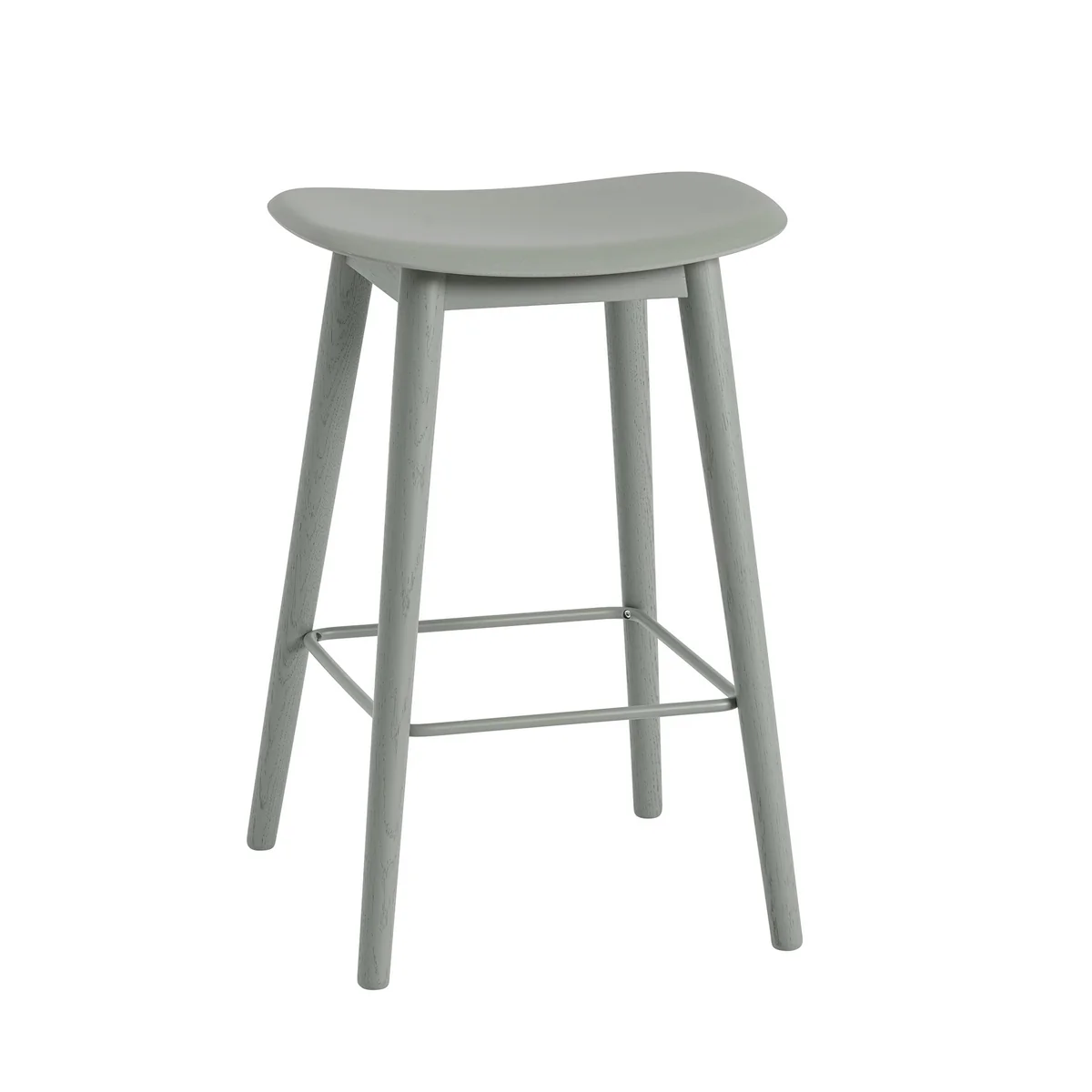 Muuto - Fiber Barhocker Wood Base
