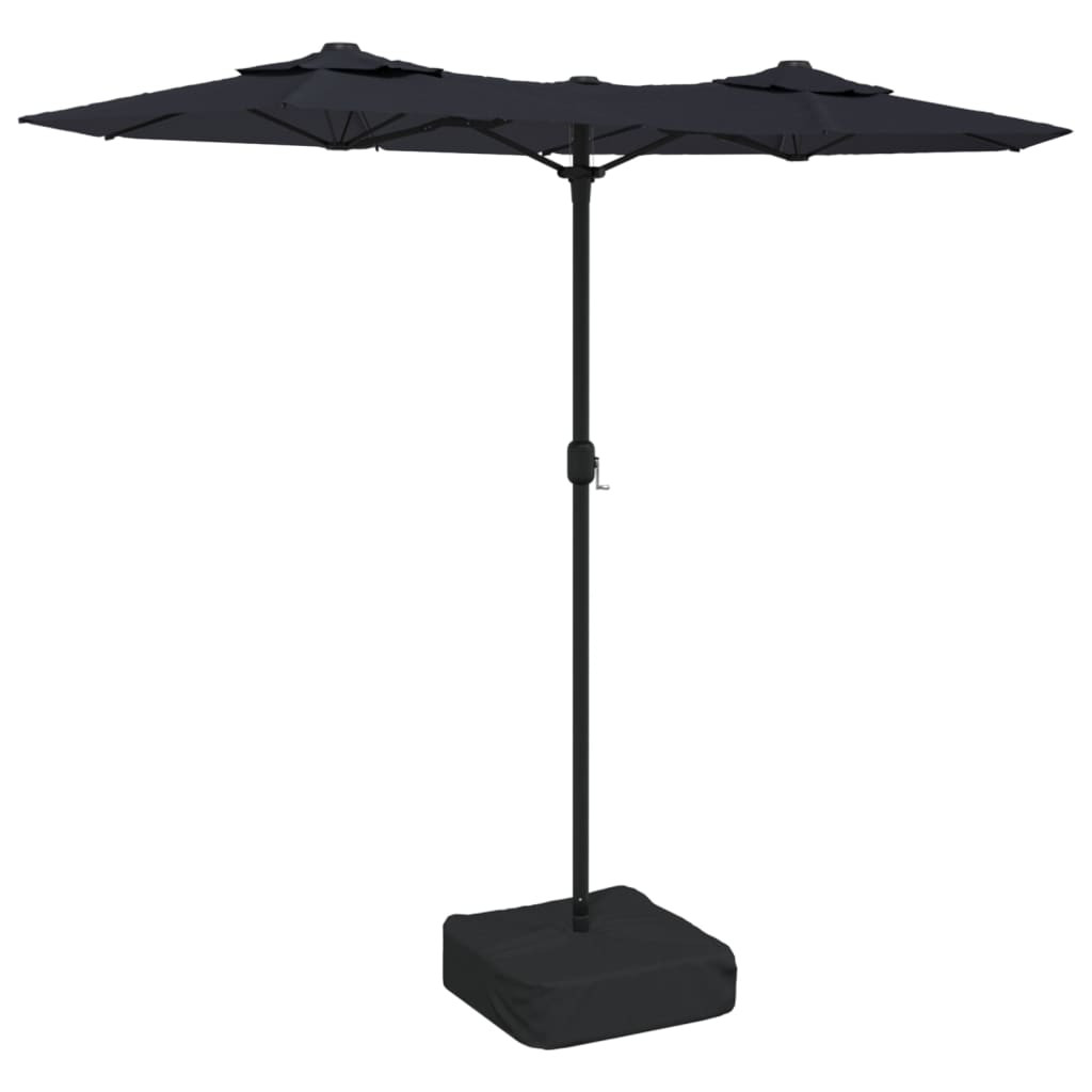 Parasol ogrodowy CzarnyvidaXL
