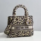 Dior The LADY D-LITE Bag Beige Multicolor Mizza Embroidery M0565ORHM_M918