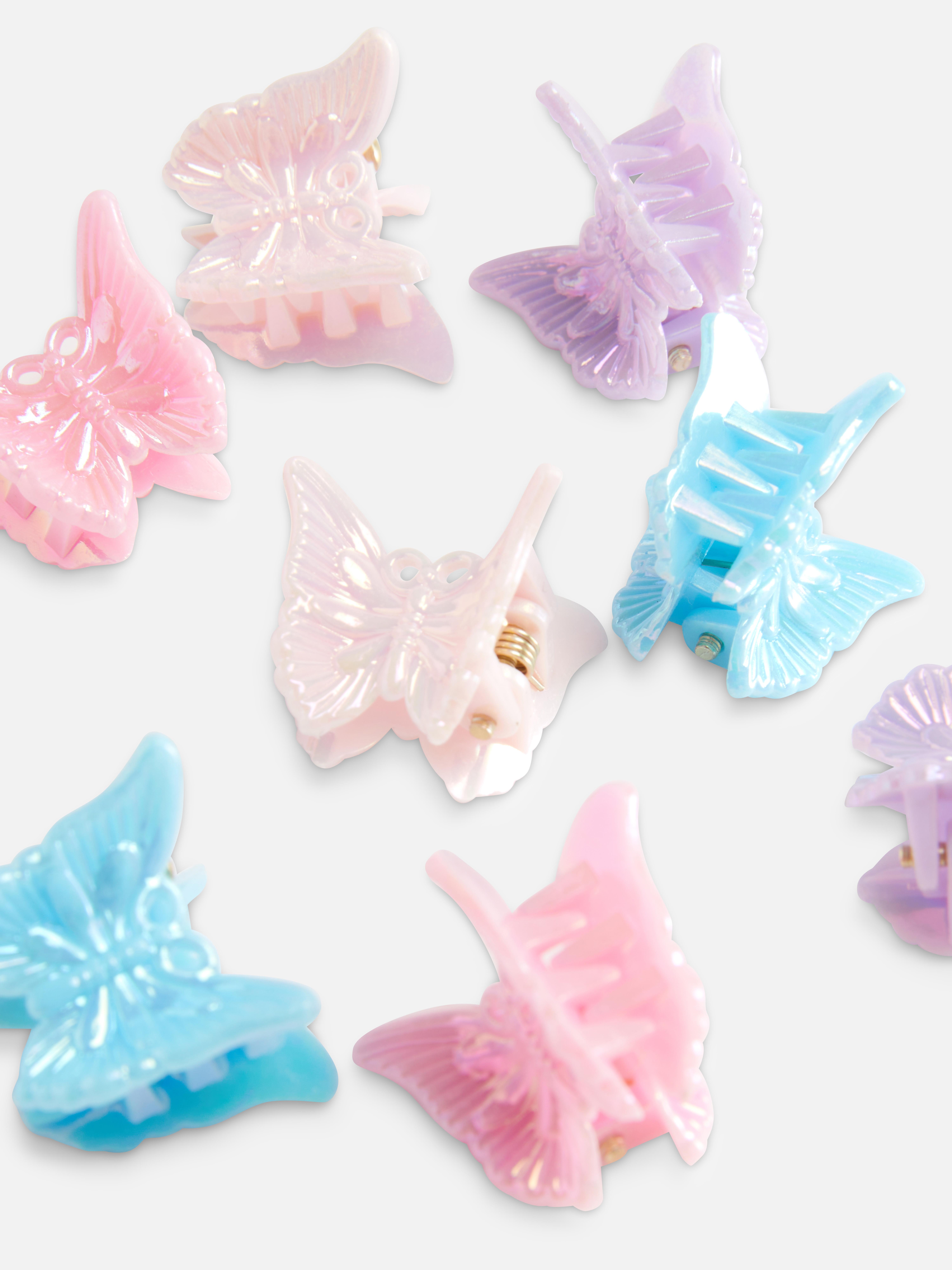 8-Pack Mini Butterfly Hair Clips