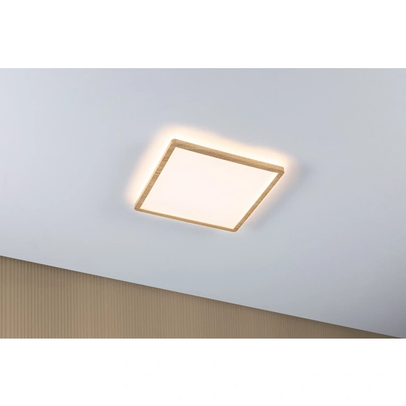 LED-Panel, »Atria Shine«, 29,3x29,3x2,8 cm, warmweiß, eichefarben