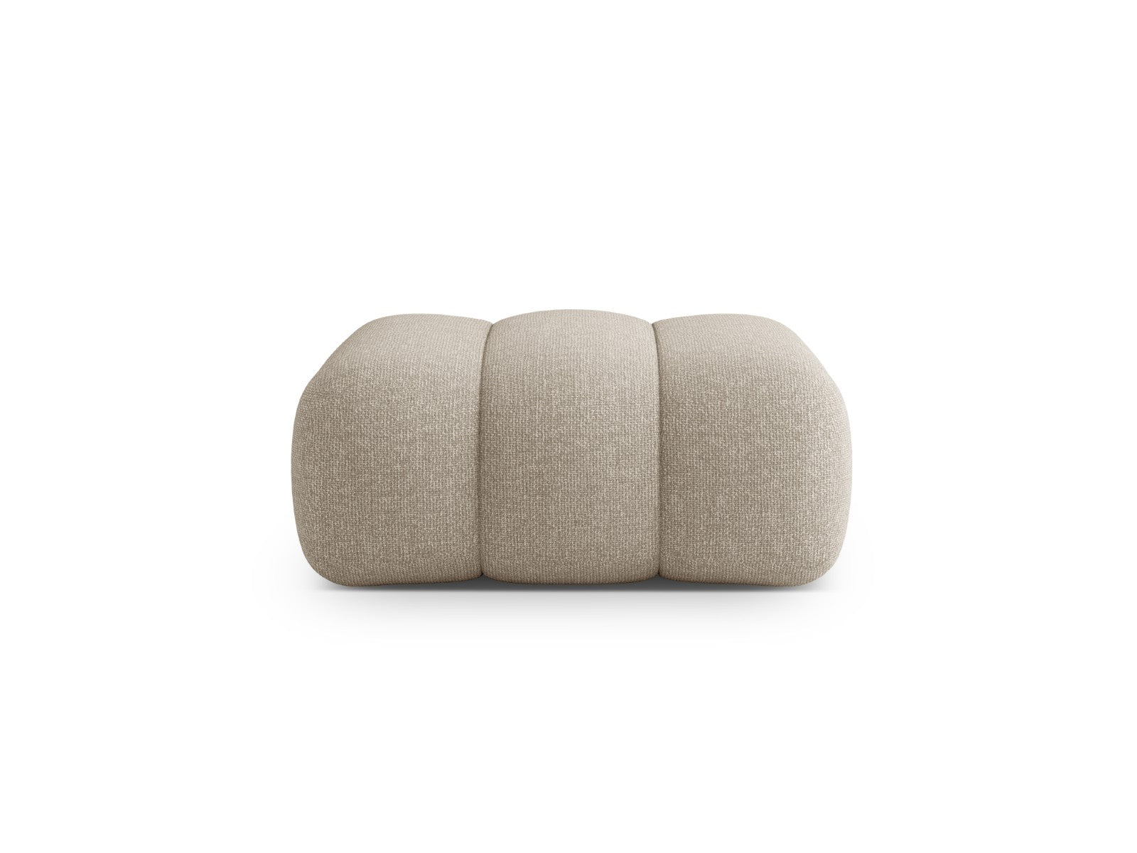 Cosmopolitan Design Poef Koge chenille donkerbeige - 95x95x40cm