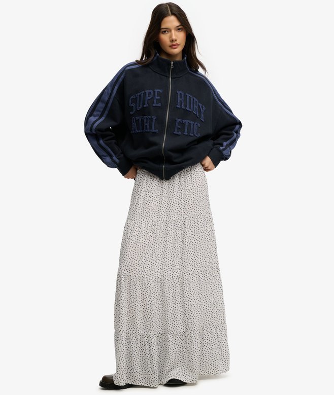 Woven Tiered Maxi Skirt