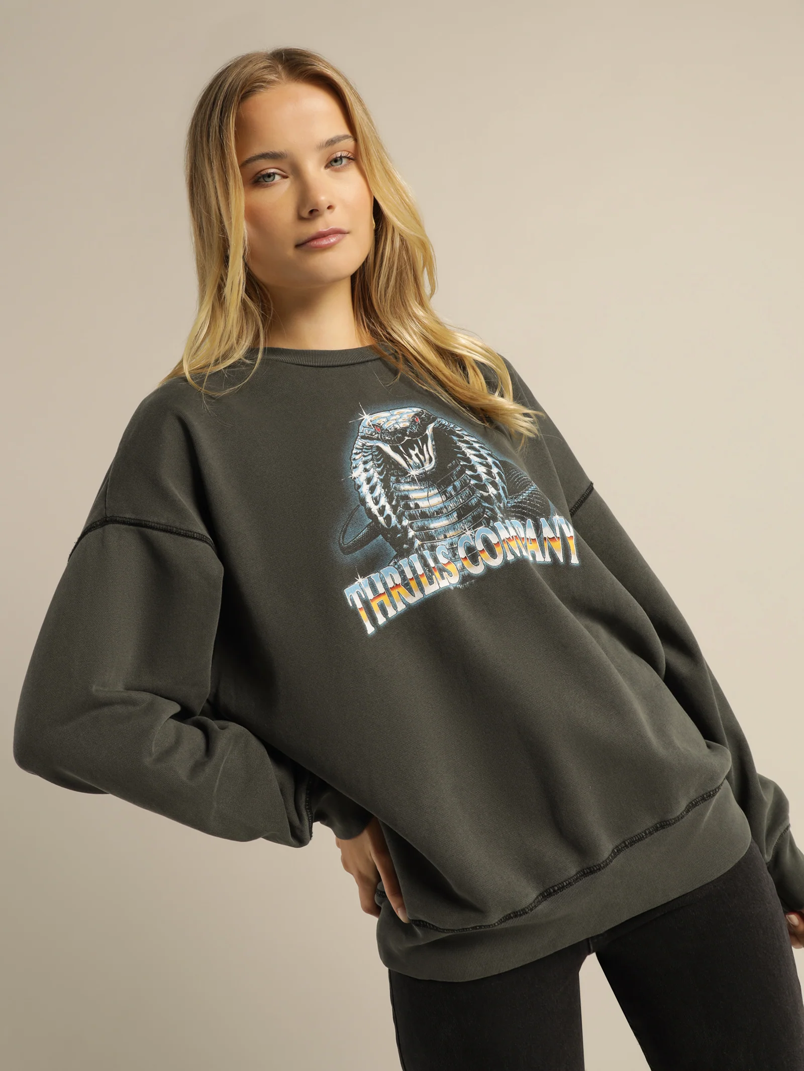 Chrome Cobra Slouch Crew
