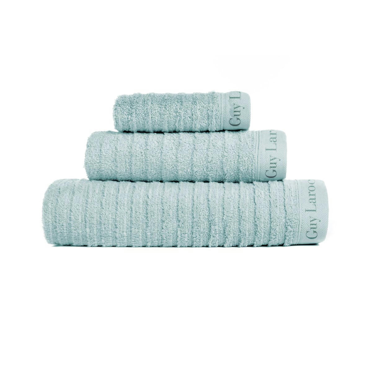 PALACE SET - Set de bain trois pièces (30x50+50x100+70x140)  bleu mer