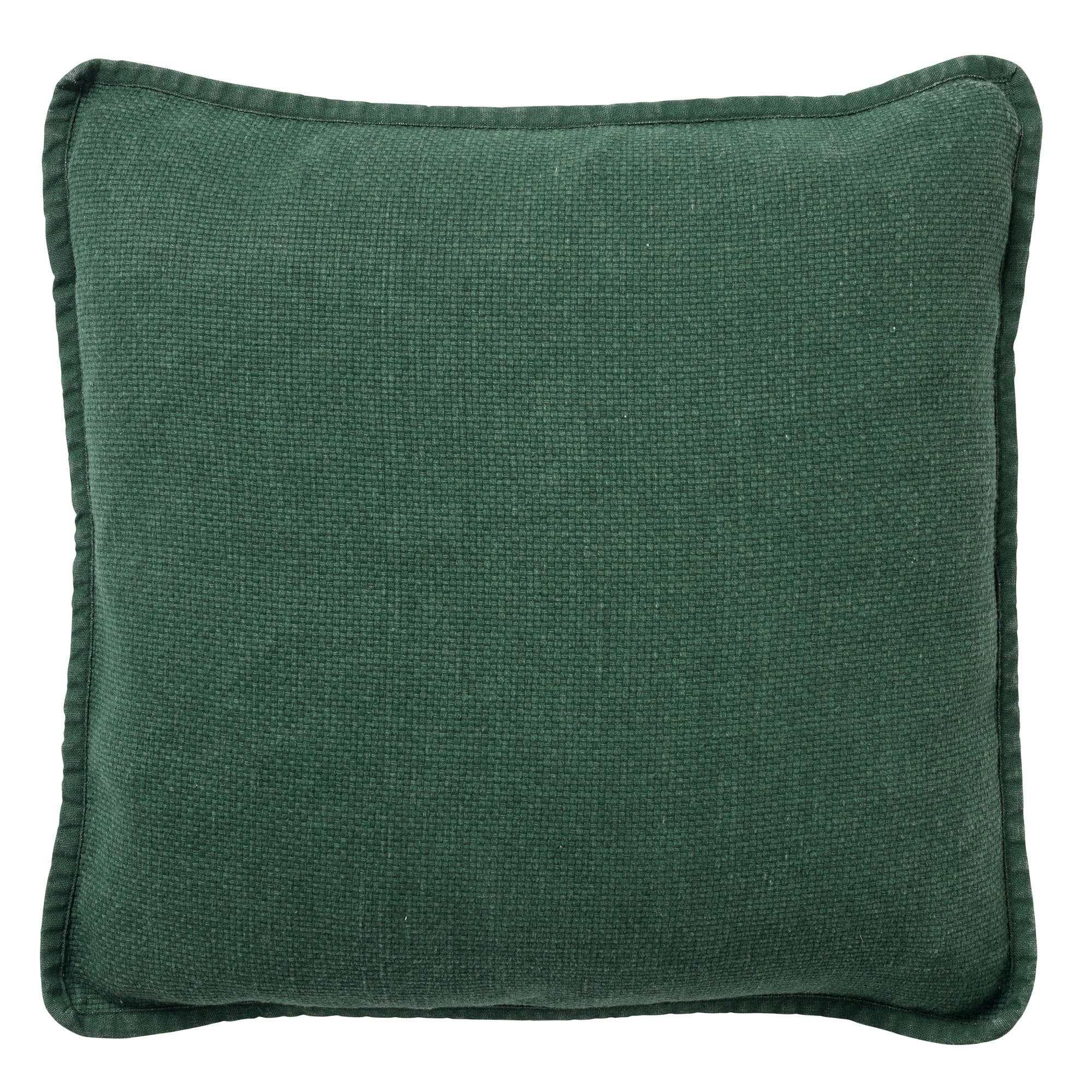 - Housse de coussin vert en coton-45x45 cm uni