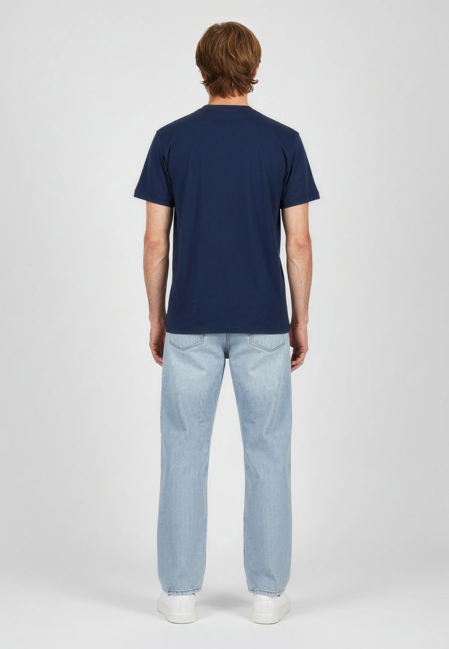 T-shirt bleu marine en coton KIGA