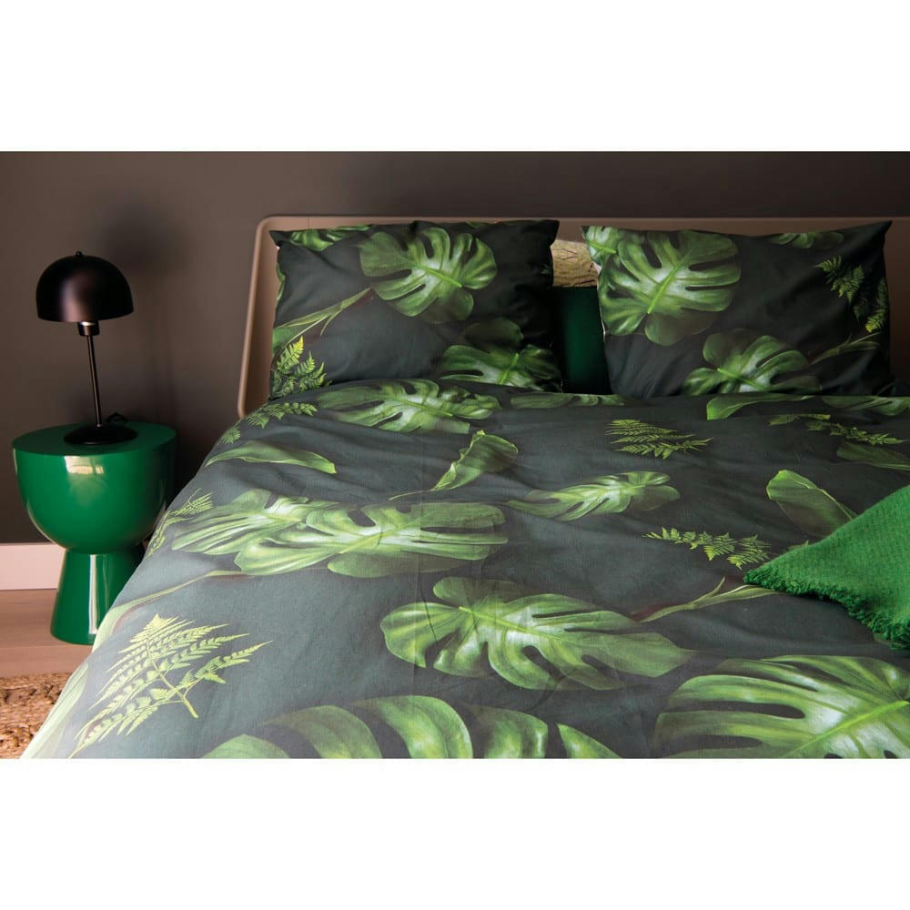 - Parure de lit Green Forest - 2 personnes 240x220 cm vert
