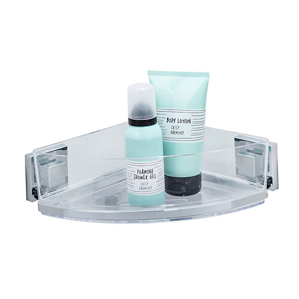 Etagère d'angle en acier inox Quadro