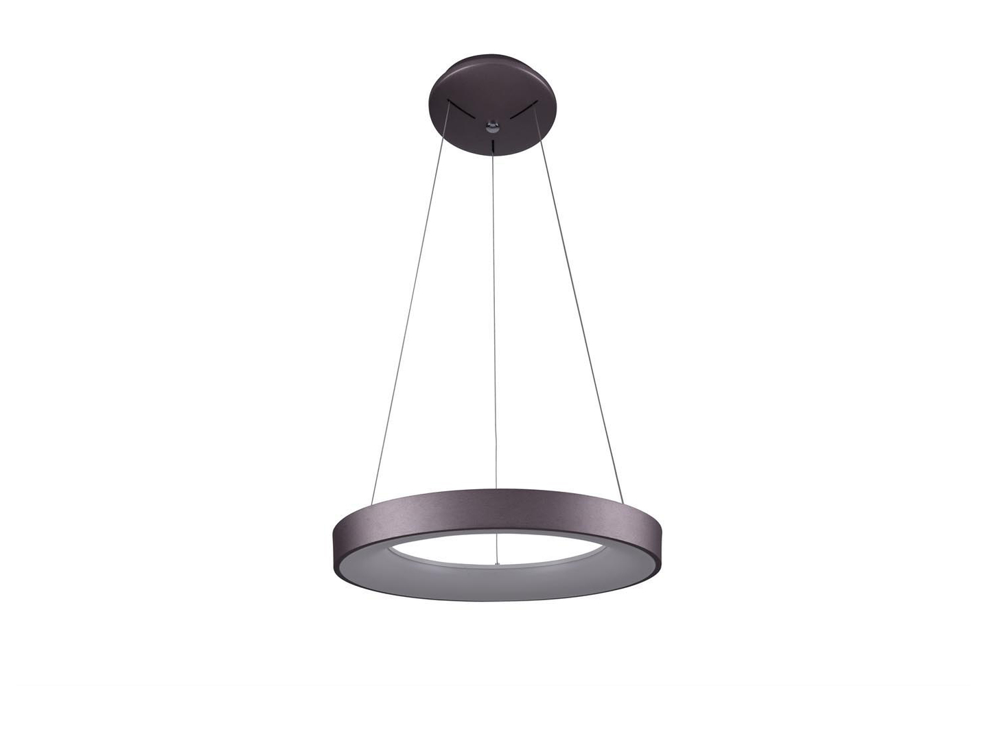 Lampa wisząca Giulia LED aluminiowa biało-brązowa