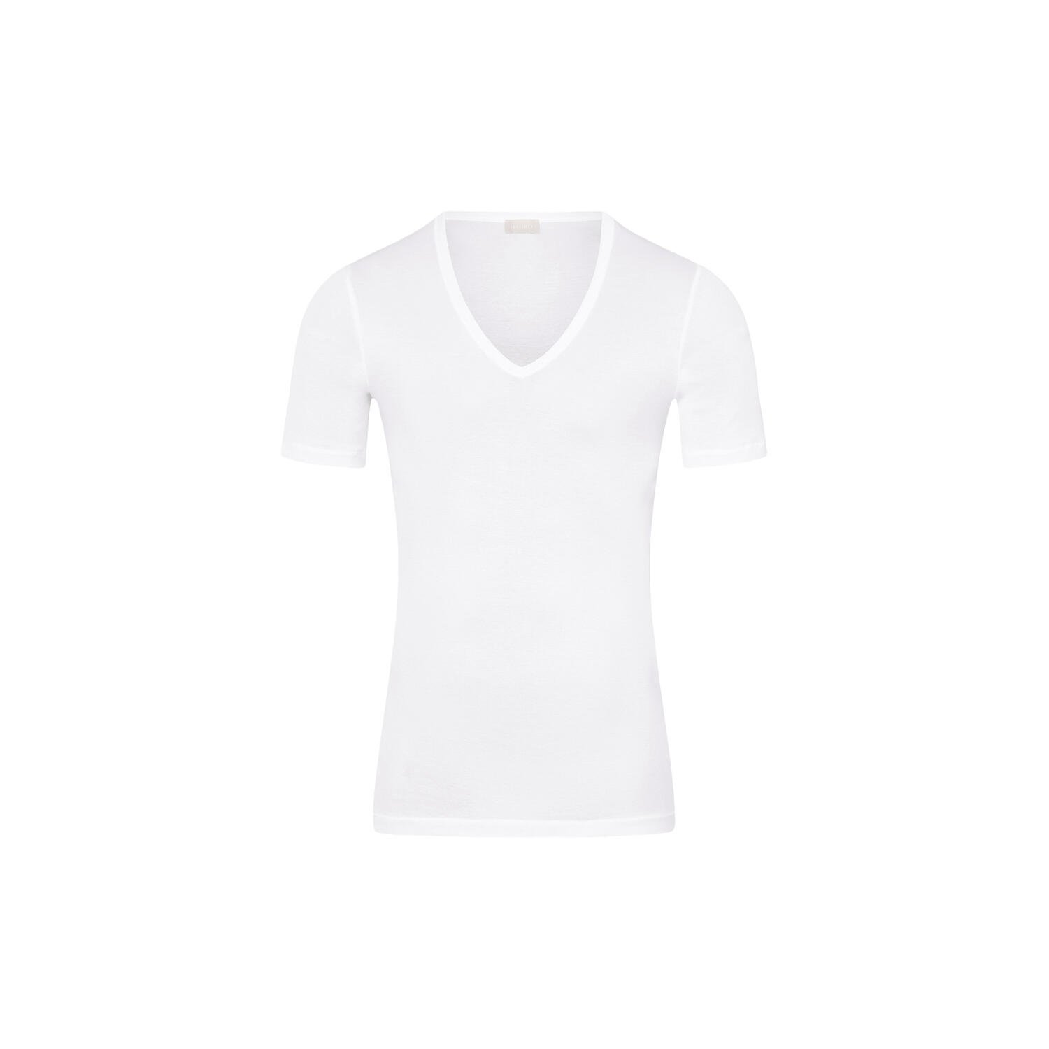Cotton Pure SS Shirt V-Neck, white