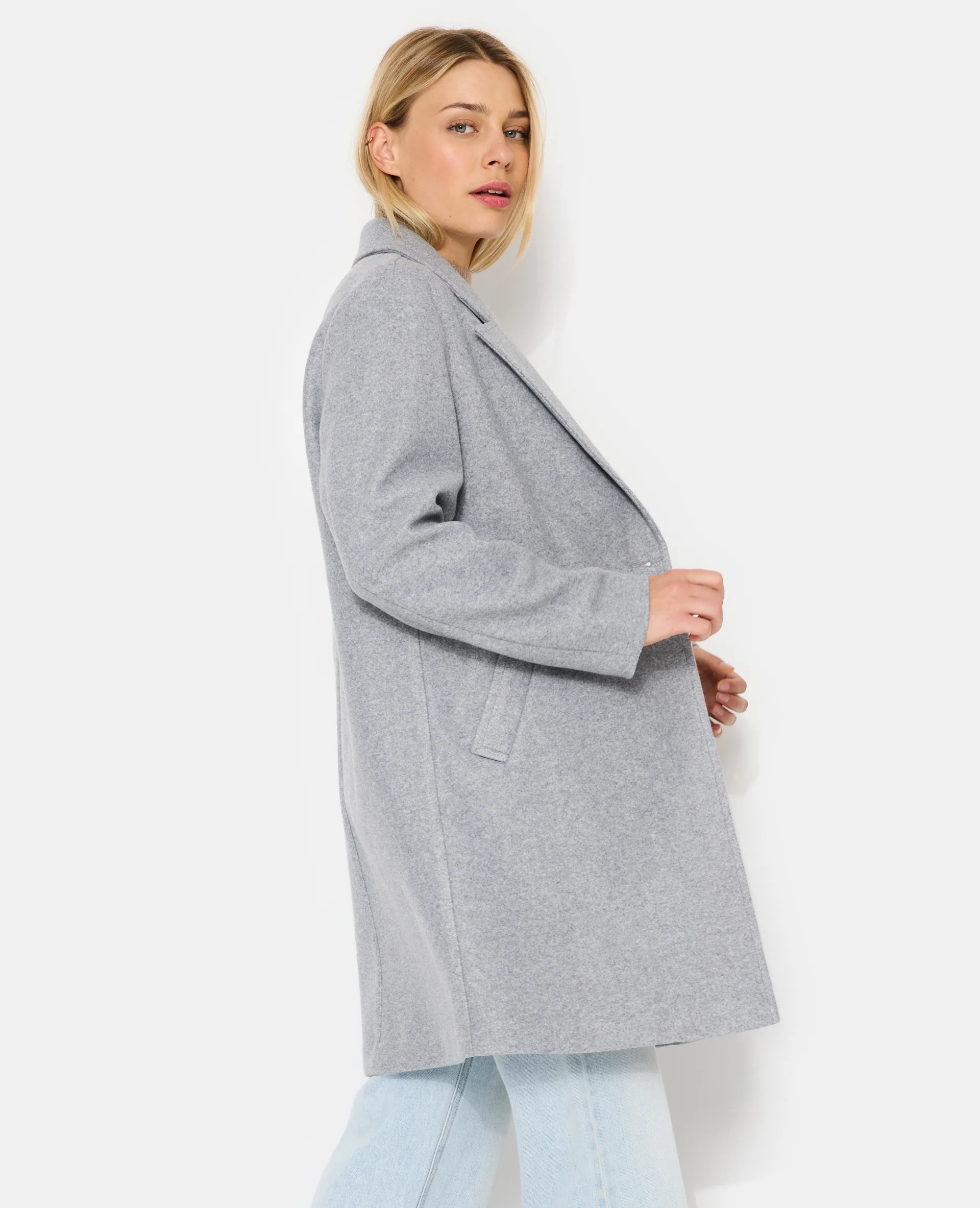 Manteau façon de drap de laine