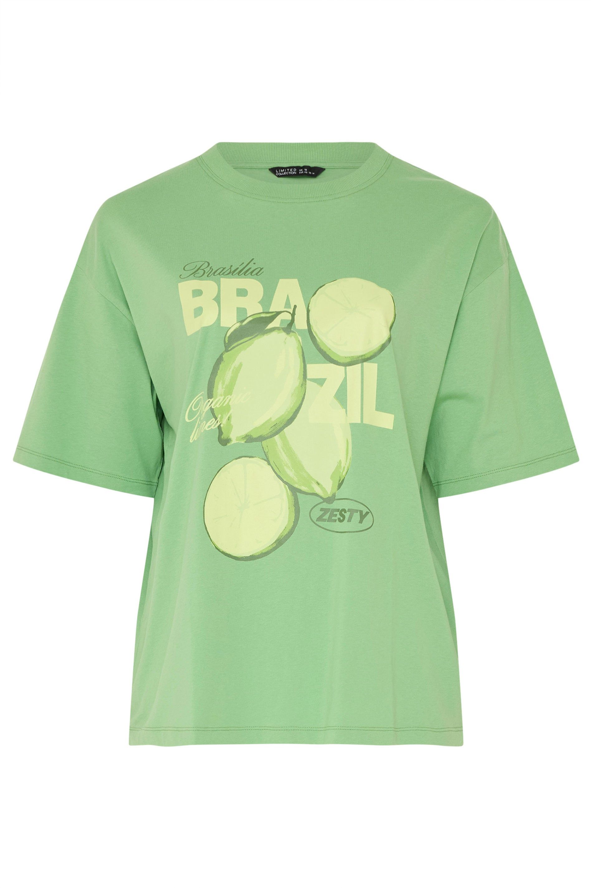 Yours Lime Longline T-Shirt