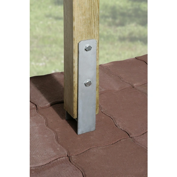H-Pfostenanker-Set, für Pfosten mit 9x9 cm, 12 Stück